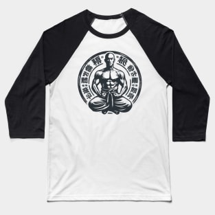 Shaolin Monk meditates Baseball T-Shirt